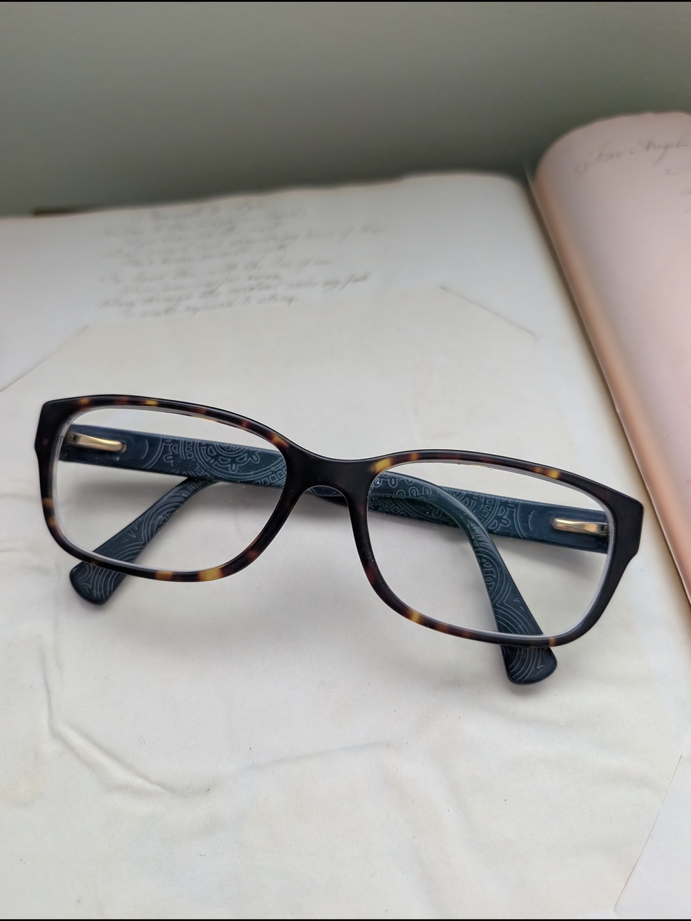 Ralph Lauren Tortoiseshell Rectangle Reading Glasses